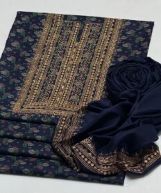 Dhanak Print Emb 2 piece Suite